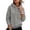 Light Gray, variant on Womens Fleece Hooded Sweatshirts Long Sleeve Pullover Drawstring Hoodies Relaxed Fit Fall Winter Casual Hoodies with Front Pocket, 2XL