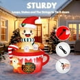 thumbnail image 2 of Matladin 6ft Tall Christmas Inflatable Gingerbread, Blow Up Yard Decoration with Secure Stakes Storage Bag, Electric Blower Fan for Outdoor Decor, 2 of 7