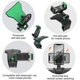 thumbnail image 4 of Soporte multifunción para teléfono CHAO de salpicadero de coche clip de resorte ajustable 360 grados negro y verde, 4 of 5