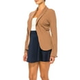 thumbnail image 2 of Women's Casual Long Sleeve Open Front Fitted Blazer Jacket, 2 of 5
