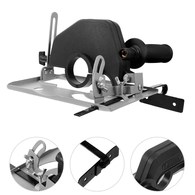 FUTUREORYY 1 Set of Grinder Holder Bracket Metal Black for Angle Grinder with Dust Protection