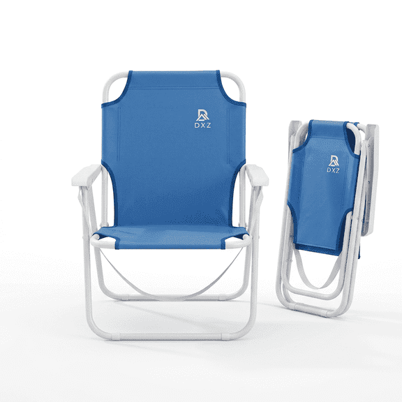 Folding Beach Chair With Shoulder Strap, Low Seated Outdoor Chair With Armrests. For Camping, Picnics, Parks, Poolside, Travel And Concerts.