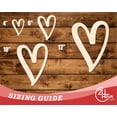 thumbnail image 3 of Unfinished Wood Heart Outline Shape | DIY Craft Cutout 24" / 3/4", 3 of 3