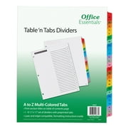 Office Essentials Tables 'n Tabs Paper Divider, Color, A-Z (11677)