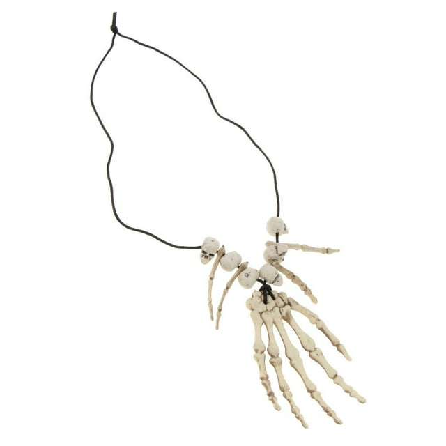 Collar de Hueso de la Mano de Halloween Yuyangstore 1 Pieza para Disfraces Decoración de Bricolaje