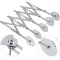 thumbnail image 2 of 5 Wheel Pizza Cutter, 5 Wheel Dough Cutter, Adjustable Pizza Cutter, Stainless Steel Pizza Cutter, Dough Divider, 5 Wheel Slicer with Handle, for Kitchen, Restaurant (Silver), 2 of 6