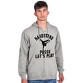 thumbnail image 4 of Handstand Posse Lets Play Gymnastics Zip Hoodie Sweatshirt Men Brisco Brands L, 4 of 6
