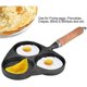 thumbnail image 5 of Mini Egg Pan 3 Shapes Cast Iron Omelet Frying Burger Fried Pot, 5 of 5