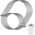 thumbnail image 1 of 8 Pcs Mason Jar Wire Hangers Stainless Steel Wire Handles Canning Jars Hangers for Regular Mason Jar, 1 of 3