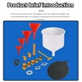 thumbnail image 2 of Aniceparthy 19 PCS No-Spill Coolant Funnel Kit - Radiator Funnel Burping kit,Coolant Bleeder kit,Coolant & Radiator Filler,Extra Funnels and Adapters for Universal Vehicle, 2 of 6