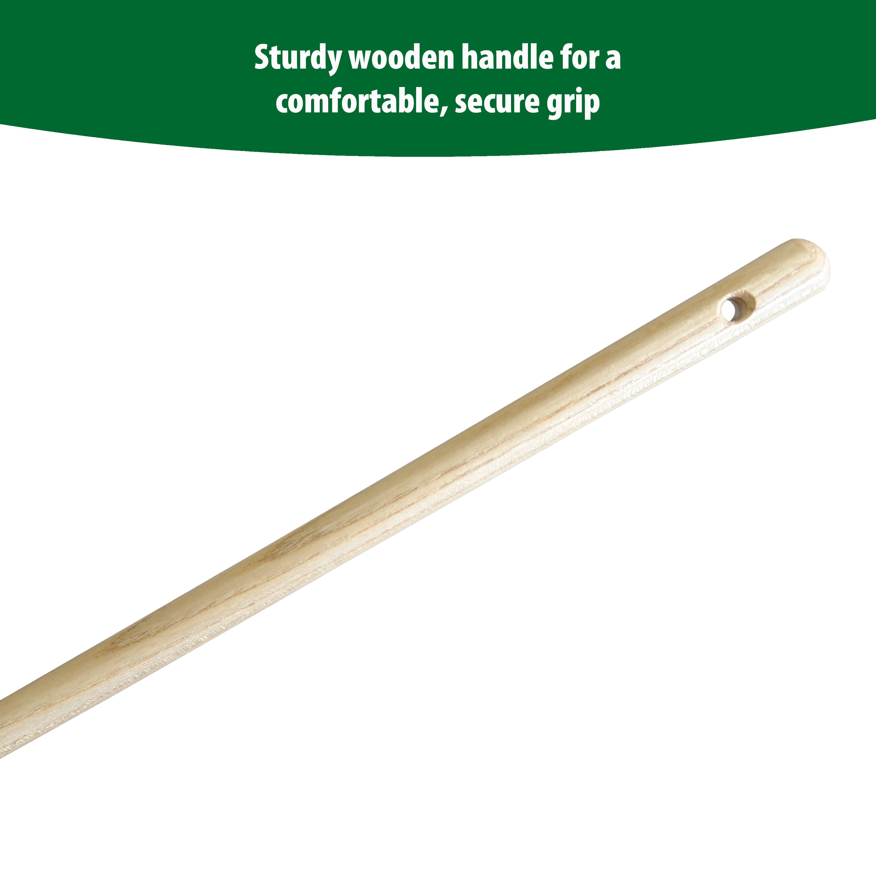 Expert Gardener 24-Inch Poly Leaf Rake with Wood Handle photo 5