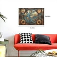 thumbnail image 5 of 16x24 inch Canvas Poster Wall Decor Vintage Earth Map,Family Room Decor Study Accessory,Retro Style Earth Map Oil Paintings On Canvas Wall Art,For Apartment,Study,Campus Wall Art Prints Decor, 5 of 6