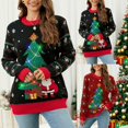 thumbnail image 2 of Zhanying Chandails pour Femmes Tendance 2025 Col Rond Vintage Vacances Mode Chandail Vintage pour Femmes, 2 of 8