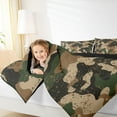 thumbnail image 4 of Homewish Retro Camo Bedding Comforter Set,Vintage Camouflage Twin Comforter Sets,Brown Splashing Ink Bedding Set For Boys Kids,Luxury Bedroom Decor Reversible,2-Piece, 4 of 8
