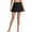 Black, variant on Sociala Women's Solid Swim Skirts High Waisted Solid Color Bikini Bottom With Brief
