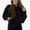 Black, variant on ClodeEU Womens Heavyweight Hoodies Sweatshirts,Vintage Cotton Women Sweatshirt with pocket Wine,Womens Plus M