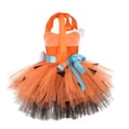 thumbnail image 2 of RUINIXCW Toddler Baby Girl Halloween Caveman Costume Kids Pebbles Flintstone Costume Stone Age Birthday Outfits Cavegirl Tulle Tutu Dress Headband, 2 of 5