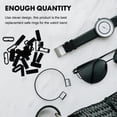 thumbnail image 3 of MasteelfCA 24 Pcs Silicone Watch Strap Loops Watch Strap Fastener Rings Replacement Watch Strap Band Keepers Retainers Holders, 3 of 9