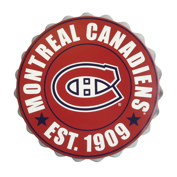 Forever Collectibles Montreal Canadiens Bottle Cap Wall Logo