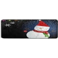 thumbnail image 5 of Dreamtimes Happy Snowman Hallway Runner Rug 2'x6' Kitchen Rug with Rubber Backing Decorative Christmas Non Slip Entryway Rug Runner Washable Soft Area Rug for Hallway Bedroom Kitchen Decor, 5 of 6