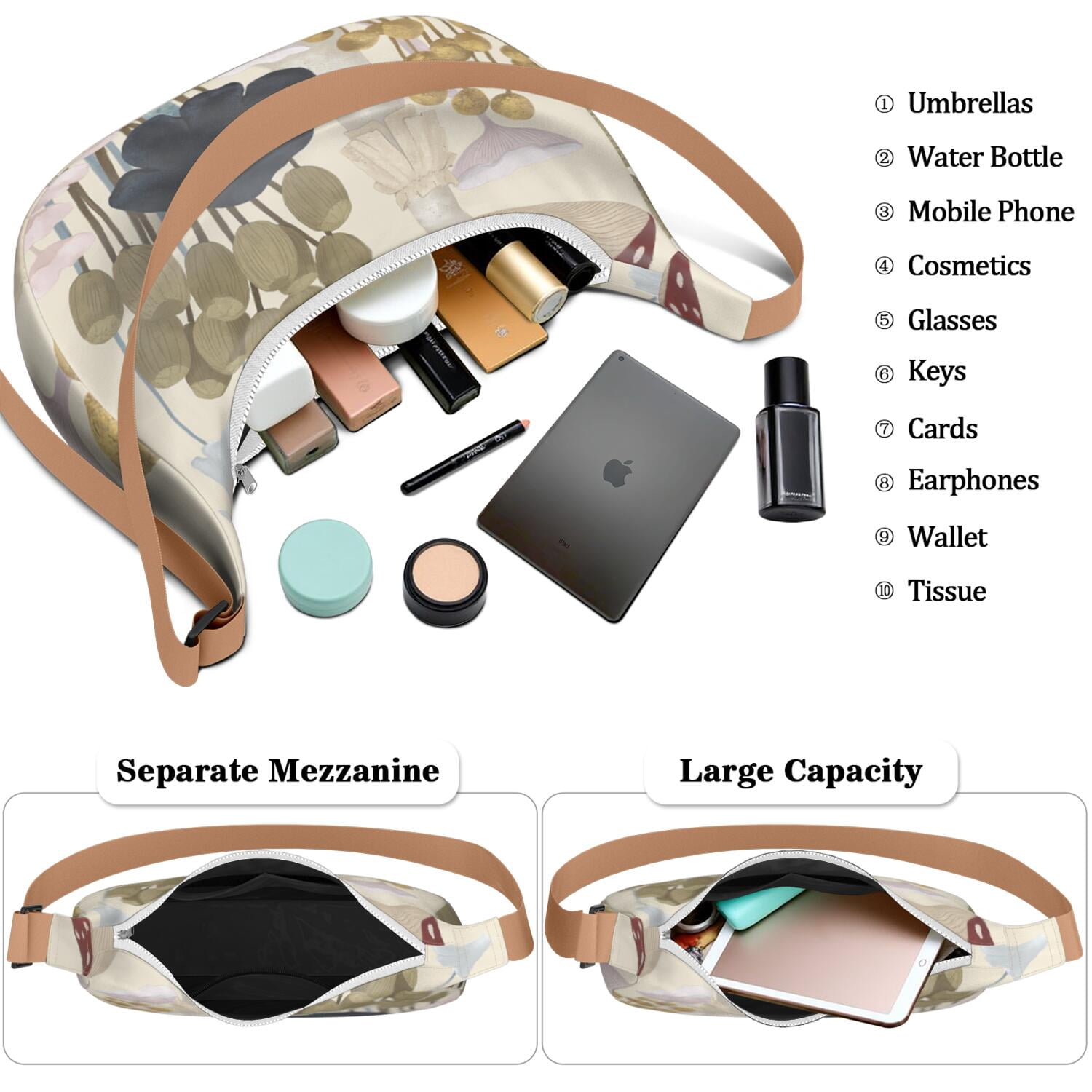 Sling Bag for Women Men Trendy Dumpling Bag for Travel with Adjustable Strap