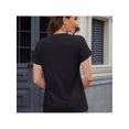 thumbnail image 3 of Funny Printed Tee Short Sleeve Summer Crewneck Top I Love His Shamrocks Shamrock Clover St Patricks Day Couples T-Shirt Unisex Gift Comfortable Cotton For Sports And Fitness Daily Leisure Gift For Mo, 3 of 6