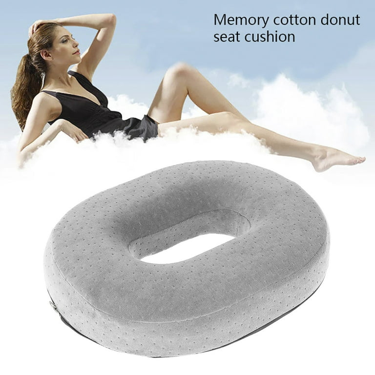 Donut Pillow Tailbone Seat Cushion - Orthopedic Design  Coccyx Memory Foam  Pillow Contoured Luxury Comfort, Pain Relief for Hemorrhoids, Pr