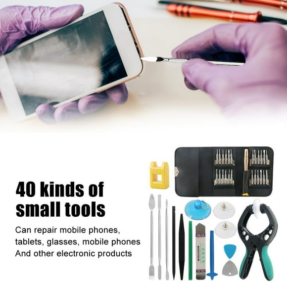 Mobile Phone Repair Tool, 40 Types Small Size Mobile Phone Repair Tool Kit Long Service Life for Smartphone