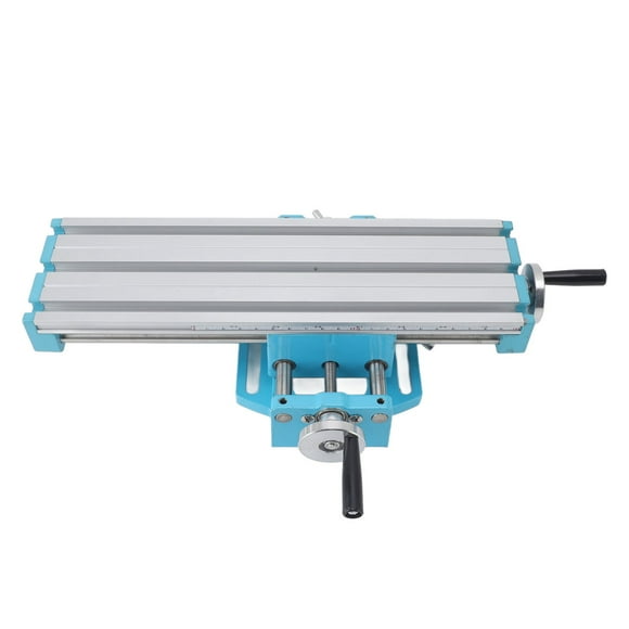 Bench Drill Work Table, High Stability Multifunctional Slide Table Reliable Support Accurate Locating for Drilling Milling Projects