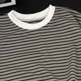thumbnail image 4 of KPOPLK Boys Clothes Long Sleeve T Shirts 2t 3t 4t 5t 6t 7t Comfy Crewneck Stripe Print Tops Tees Autumn Clothes(7-8 Years,Grey), 4 of 4