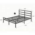 thumbnail image 5 of Queen Size metal platform bed frame,no box spring needed,black for master bedroom, 5 of 7