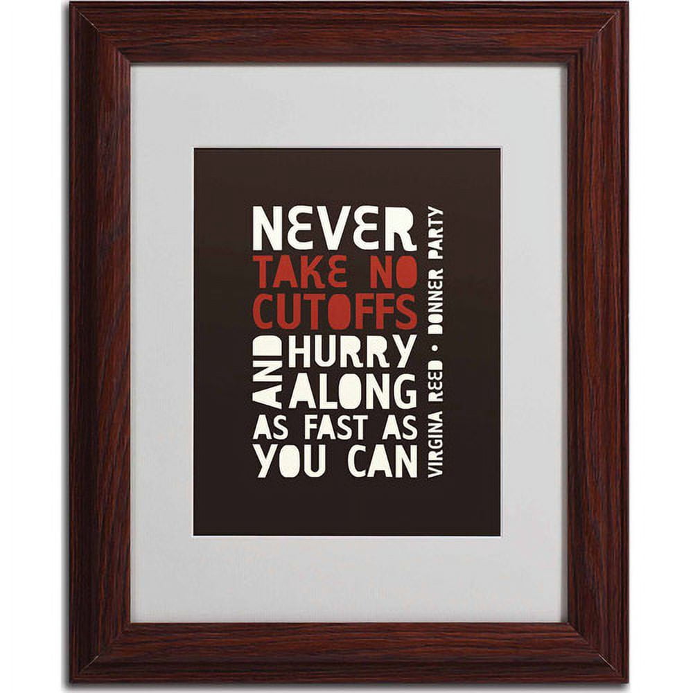 Trademark Fine Art "Donner Party II" Matted Framed Art by Megan Romo, Wood Frame