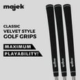 thumbnail image 4 of 8 Men's Majek Jumbo Size Tour Pro Velvet Golf Grips, 4 of 4