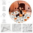 thumbnail image 5 of Luxury Fuzzy Halloween Blanket Pumpkin Ghosts Bat Spider Web Cat Maple Leaf Throw Blanket for Couch Lightweight Cozy Soft and Warm Plush Throws Blankets for Sofa Bed Living Room in Fall 40"x30", 5 of 6