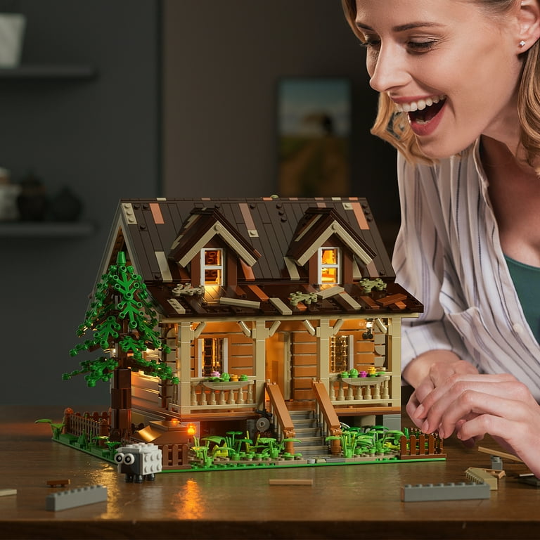 Lego log cabin best sale set