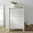 thumbnail image 2 of Dresser Drawer Chest, White, Wood, Hotel Bedroom, Modern Contemporary, HB37721, 2 of 8