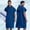Dark Blue, variant on Surf Poncho Hooded Beach Towel Quick Dry, Terry Cloth Changing with Oversize Pockets, Swim Cover Up for Men