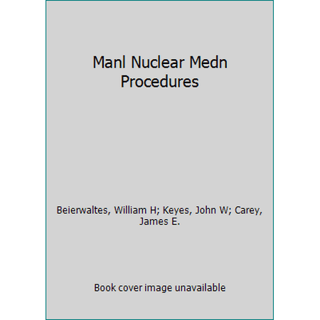 Manl Nuclear Medn Procedures, Used [Hardcover]