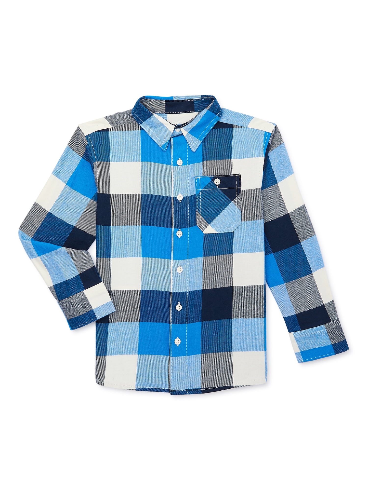 Wonder Nation Boys Long Sleeve Flannel Shirt Sizes 4 5 18 Husky wonder-nation-boys-long-sleeve-flannel-shirt-sizes-4-5-18-husky