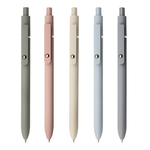 TureClos 5 Pieces Ink Pen Retractable Rolling Ball Pens Detachable