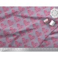 thumbnail image 3 of Soimoi Poly Georgette Fabric Bird & Heart Printed Fabric 1 Yard 42 Inch Wide, 3 of 3