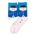 thumbnail image 1 of TIEVOSA Christmas Printed Mid Tube Stockings Women's Stockings Festive Socks（Blue）, 1 of 6
