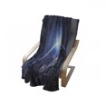 thumbnail image 4 of Earth Soft Flannel Fleece Blanket, Planet from the Space at Night Galactic Astronomy Themed Ethereal Interstellar Image, Cozy Plush for Indoor and Outdoor Use, 50" x 70", Dark Blue, by Ambesonne, 4 of 6