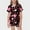 Black, variant on Girls Silk Pajamas Size 14 Heart Print Short Sleeved Button Top Valentine's Day Pjs Soft Home Pajamas Set Two-Piece Pj Sleepwear Sets 6-7 Years
