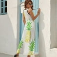 thumbnail image 7 of Lunarable Pineapple Pattern Design Sleeveless Dress Summer Clothes for Women Women's Clothing 2025, 7 of 7
