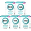 5 Pack - Blink Tears Dry Eye Lubricating Eye Drops Mild-Moderate 0.01 fl oz 25 Sterile Single-Use Vials