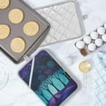thumbnail image 5 of Yayeee Pot Holders Kitchen Heat Resistant with Pocket 7"x9.8" Cotton Oven Cooking Hot Pads, Purple Moonlight Forest, 5 of 7