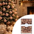thumbnail image 4 of 42-Pack Velvet Christmas Ball Ornaments Set, Flocked Hanging Baubles, Assorted Sizes, Xmas Tree Holiday Decor, 4 of 8