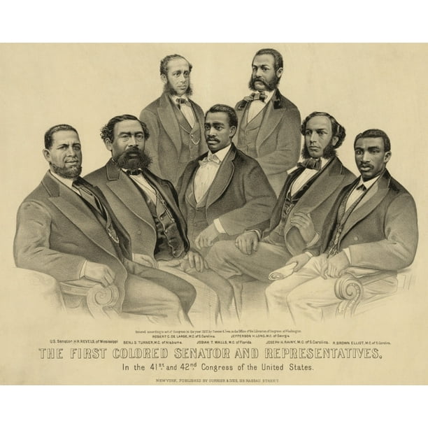 The First African American Senator And Representatives image