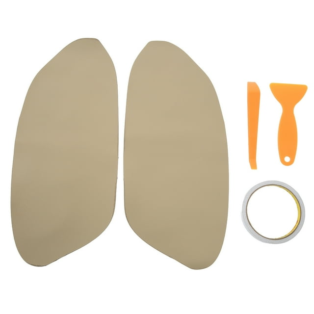 2pcs Front Door Panel Armrest Cover Left Right Microfiber Leather Replacement for Accord CrosstourBeige